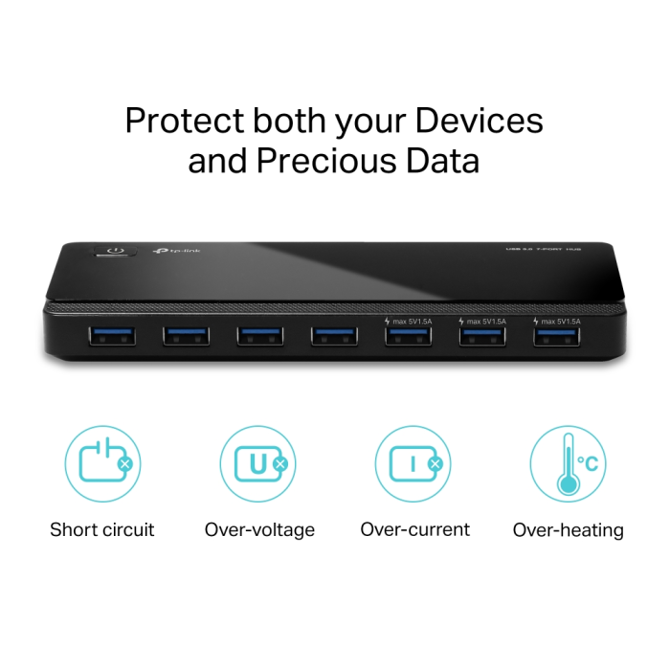 USB 3.0 hub TP-LINK UH700 7 portni 4