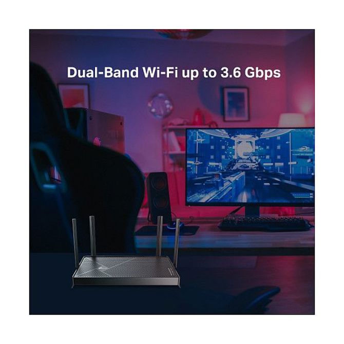 Brezžični usmerjevalnik TP-Link Archer BE3600 Wi-Fi 7, dvopasovni 2,5Gbps, 4 antene, Mesh podpora, HomeShield varnost 5