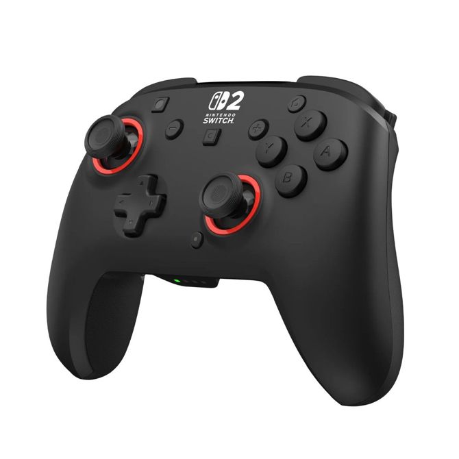 Brezžični igralni plošček Turtle Beach Rematch za Nintendo Switch 2, TMR analogni ročici, do 40 ur baterije, črne barve 3