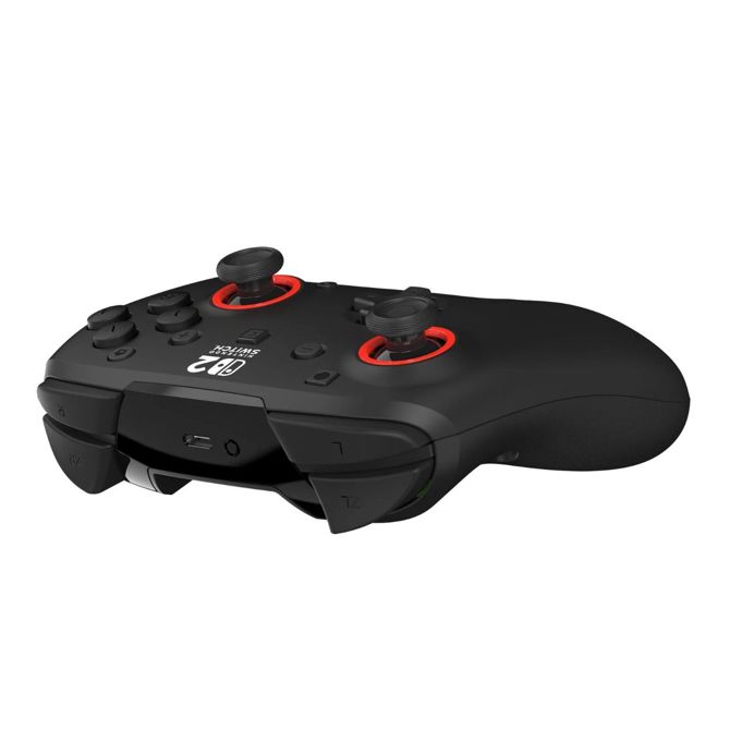 Brezžični igralni plošček Turtle Beach Rematch za Nintendo Switch 2, TMR analogni ročici, do 40 ur baterije, črne barve 6