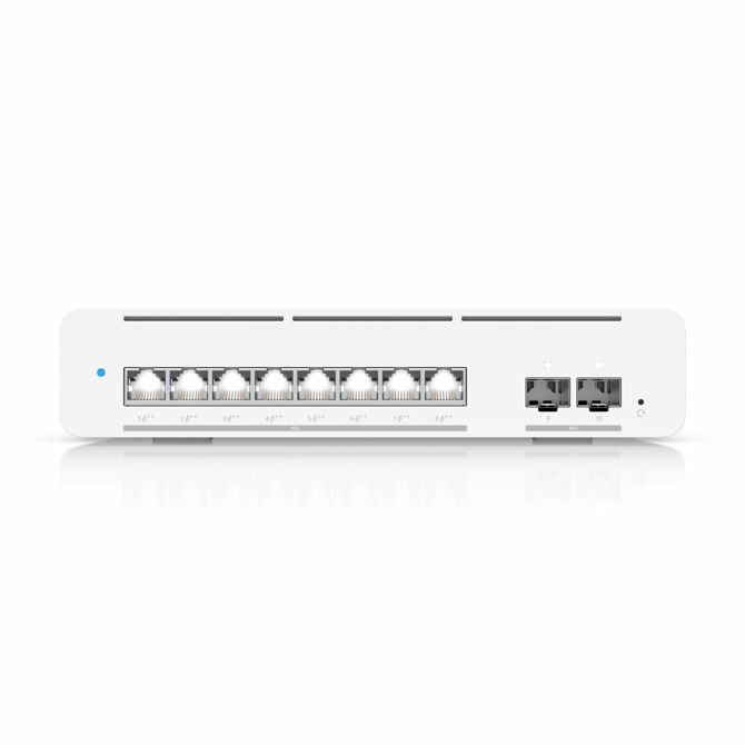 Stikalo UBIQUITI USW-Pro-XG-8-PoE, 8×10G RJ45 PoE++, 2×10G SFP+, Layer 3, Etherlighting, 155 W, namizno/stensko 5