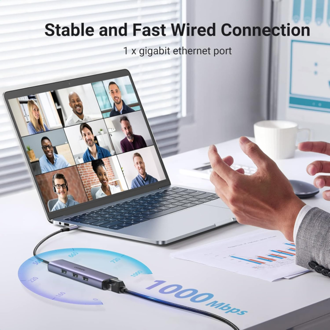 Ugreen 4 v 1 USB-C Hub 3