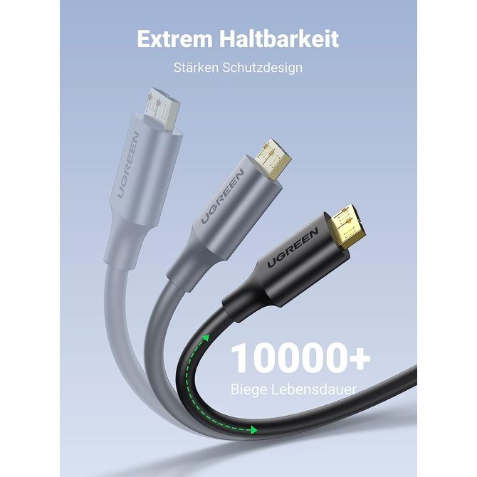 Ugreen USB 3.0 kabel USB A na Micro B, 1m 3