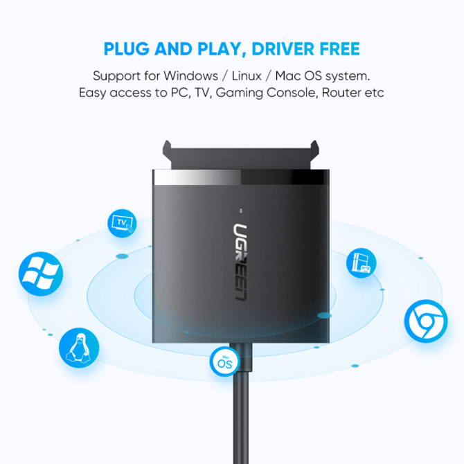 Ugreen USB 3.0 na SATA Adapter za trdi disk - box 3