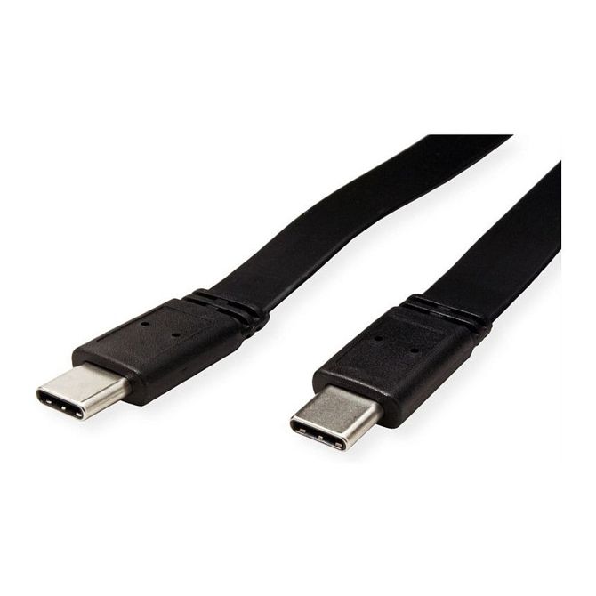 Kabel Value USB4 Gen 3x2 0,5m, USB-C/USB-C, 40 Gbit/s, ploščat, 100W 4