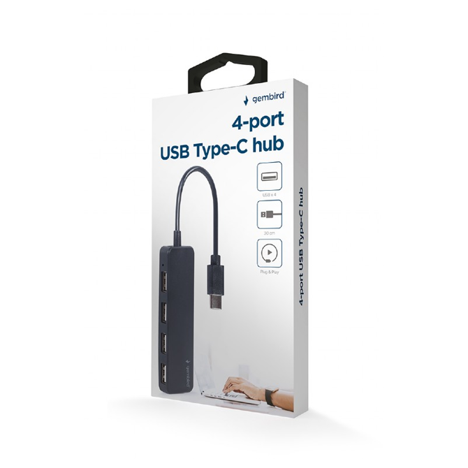 USB-C razdelilnik 4-vrata UHB-CM-U2P4-01 3