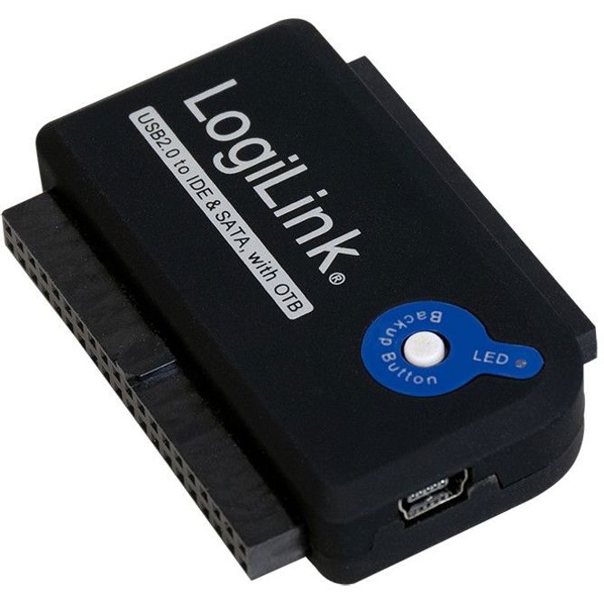 LogiLink USB 2.0 > 2,5 + 3,5 IDE + SATA Adapter Schwarz 3