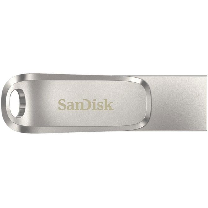 USB SanDisk Ultra Dual Drive Luxe 512 GB, USB-A 3.2 Gen 1, USB-C 3.2 Gen 1, srebrna 4