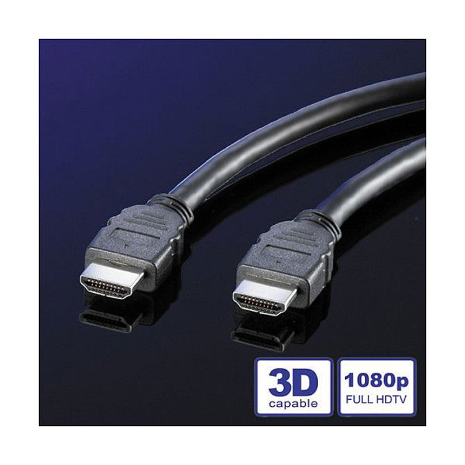 Kabel Value HDMI kabel High Speed 3 m črn ST-ST zaščiten podpora 1080p 2