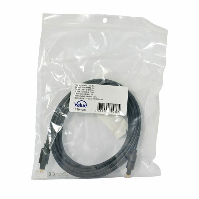 Value optični kabel AVDIO SPDIF TOSLINK 5m 3