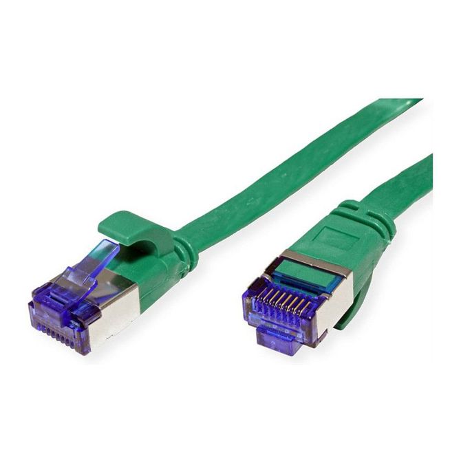 VALUE patchkabel kat. 6A (razred EA) FTP, ekstra tanek, zelen, 1 m 2