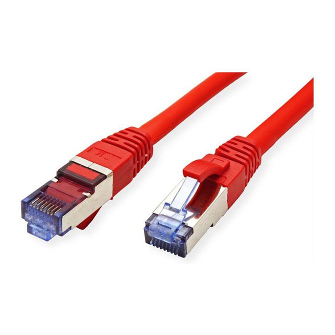 VALUE patchkabel kat. 6A (razred EA) S/FTP (PiMF), LSOH, črn, 0,15 m 2