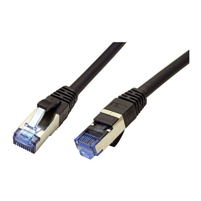 VALUE patch kabel Cat.6A (razred EA) S/FTP (PiMF), LSOH, črn, 0,3 m 2