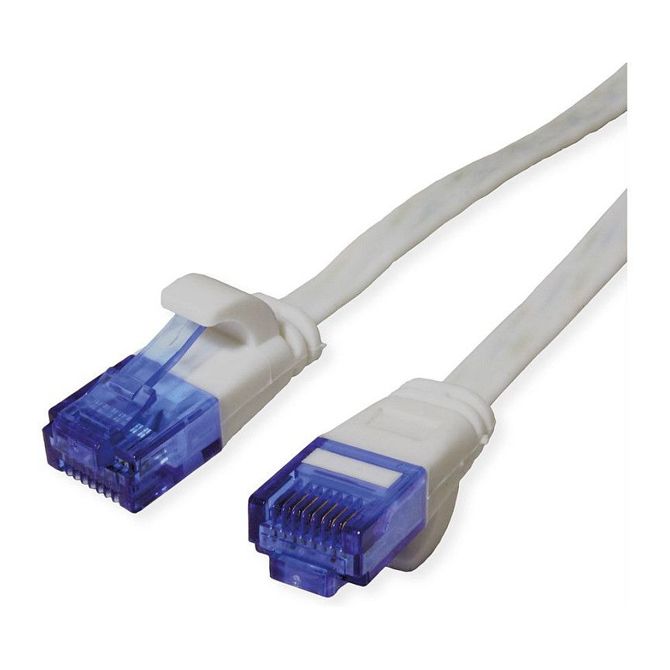 VALUE patchkabel kat. 6A (razred EA) UTP, ekstra tanek, siv, 0,5 m 2