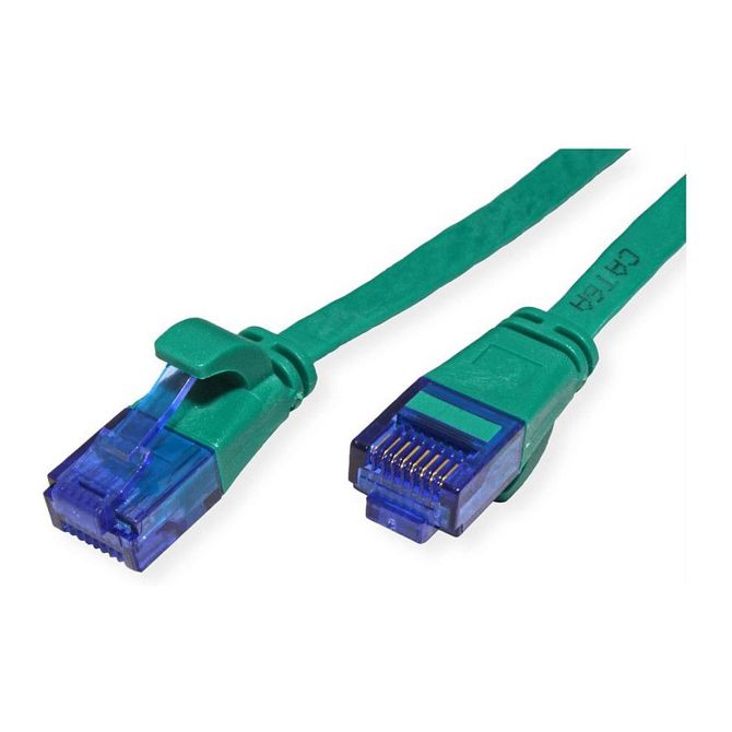 VALUE patchkabel kat. 6A (razred EA) UTP, ekstra tanek, zelen, 1 m 2