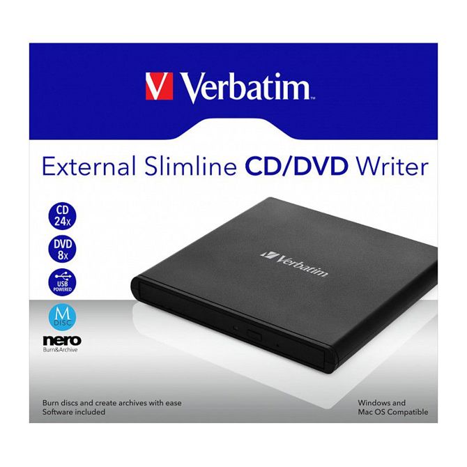 Verbatim Mobile DVD ReWriter USB 2.0 (lahka različica) 53504 4
