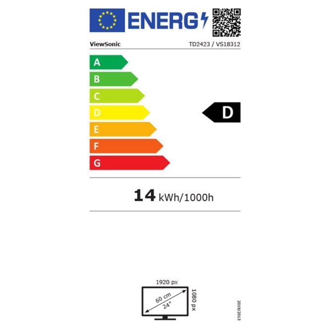 VIEWSONIC TD2423 60cm (23,4) IR VA LED LCD HDMI/DVI/VGA zvočniki na informacijski / interaktivni monitor 5