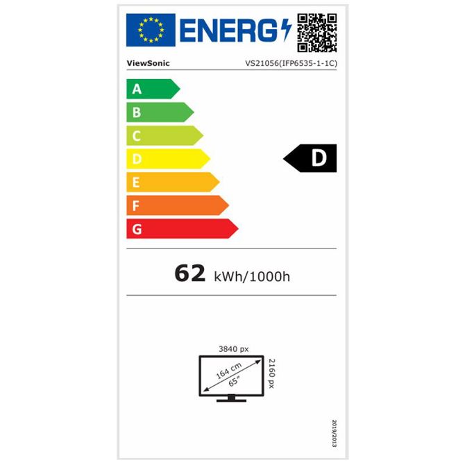 Interaktivni monitor VIEWSONIC ViewBoard IFP6535-1-1C 165,1cm (65) UHD TFT Android EDLA zvočniki na dotik 5
