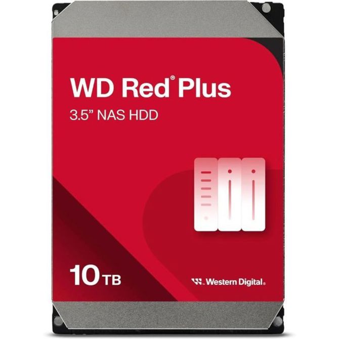 Vgradni HDD disk WD 10TB Red Plus 3,5 SATA 6Gb/s 7200rpm 512MB 2