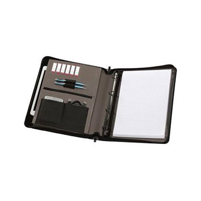 Torba  WENGER Affiliate za pisanje A4, poslovni organizator s predalom za tablico 25,4 cm, 10 , odstranljiva mapo z obročki, siva 2