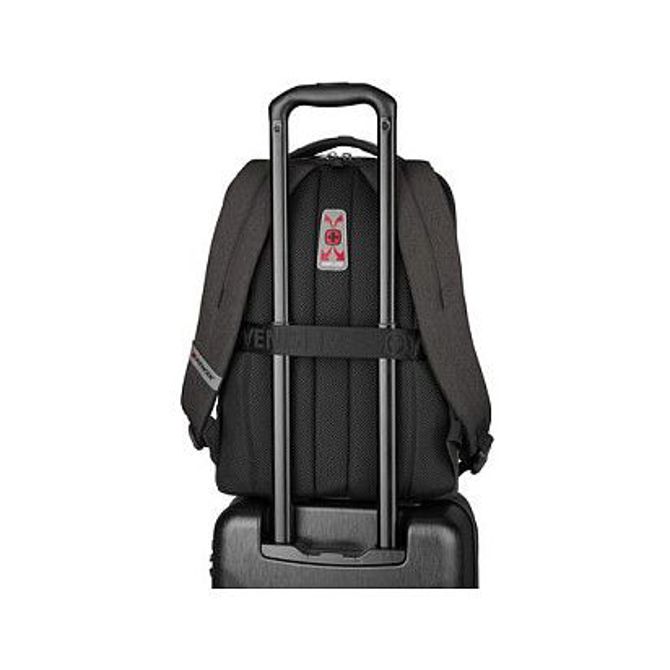 Nahrbtnik za prenosnik Wenger MX Professional 16, siva, predal za tablico, vodoodporna zadrga, prostornina 21 l, poliester 4