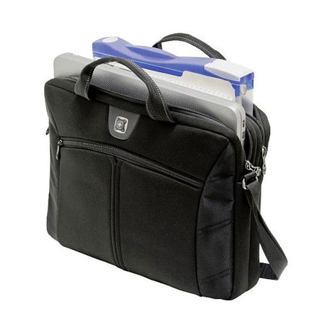 Torba za prenosnik WENGER  Sherpa za 35,8 do 39,6 cm in 14,1 do 15,6 , tablični računalnik z zgornjim nalaganjem, črna 2