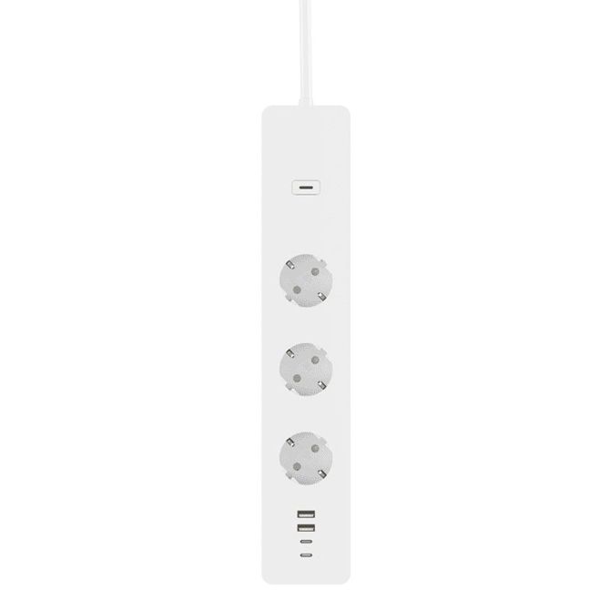 WOOX R6132 Smart WiFi pametni podaljšek s 3x Schuko 2x USB2.0 2x USB-C vtičnicami razdelilec 3