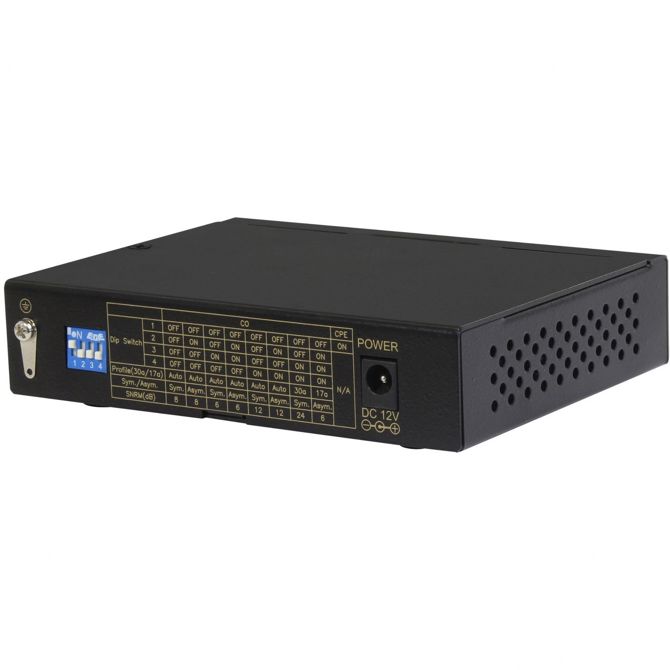 Z ALLNET point-to-point modem VDSL2 prek 2-žilnega neupravljanega ALL-MC116V2 / Maks. 3 km z maks 2