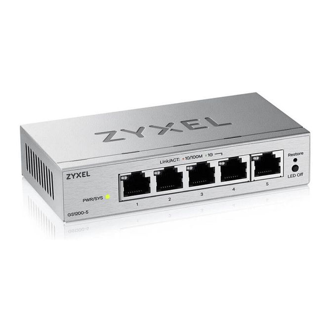 Zyxel GS1200-5V3 5-portno pametno upravljano Gb stikalo 2