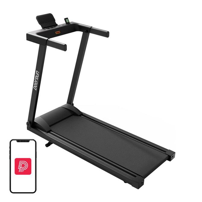 DeerRun A1 Pro Move + zložljiva električna tekalna steza (črna)