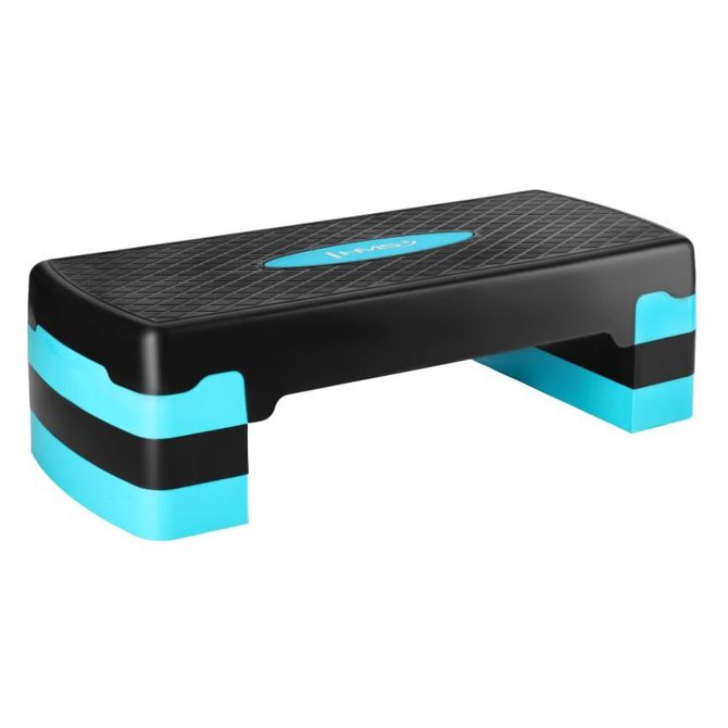 Fitnes step pručka Mint, nastavljiva višina 10–20 cm, nedrseča površina, do 200 kg