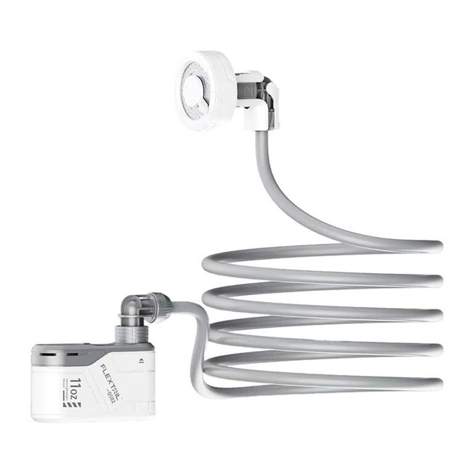 Prenosni tuš Flextail Max Shower z ohišjem (bel)