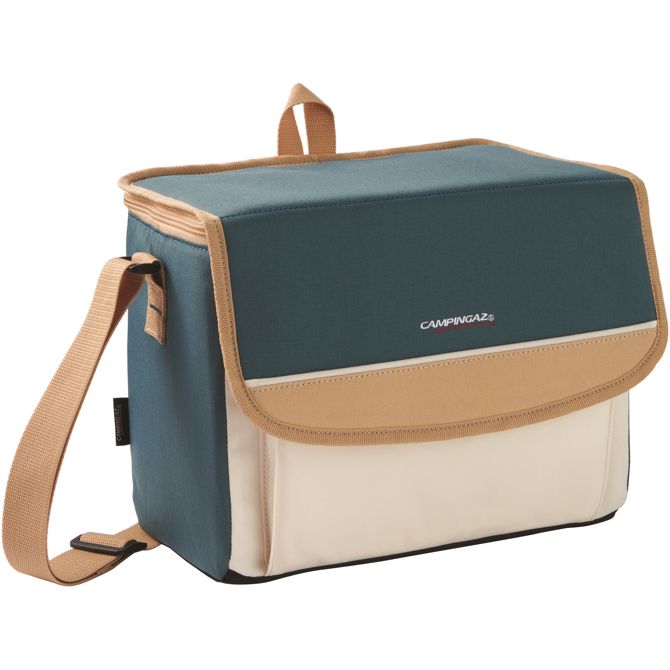 Hladilna torba Campingaz Fold'N Cool Minimaxi 10L, do 8 ur hlajenja, antibakterijska obloga, nastavljiv trak, EPE izolacija, bež