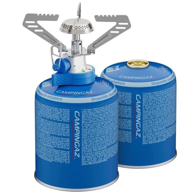 Plinski kuhalnik Campingaz Micro Connect CV + 2x kartuša CV470, 1250 W, ročni vžig