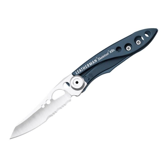 Zložljiv žepni nož Leatherman Skeletool Kbx, moder