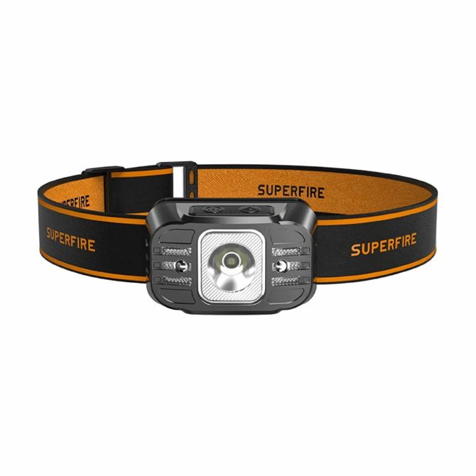 Naglavna svetilka Superfire 350lm polnilna HL75-S