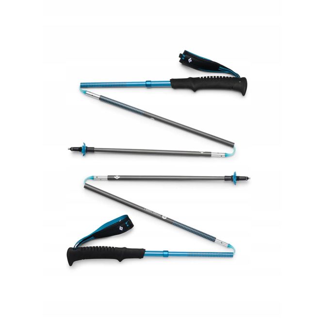 Pohodniške palice Black Diamond  Distance Carbon Z (antracit/modre, 1 par, 125 cm)