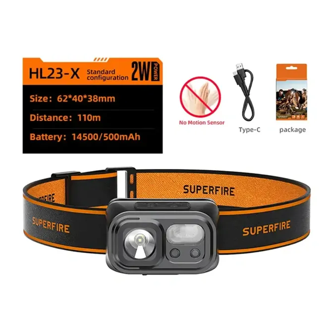 Naglavna svetilka Superfire HL23-X