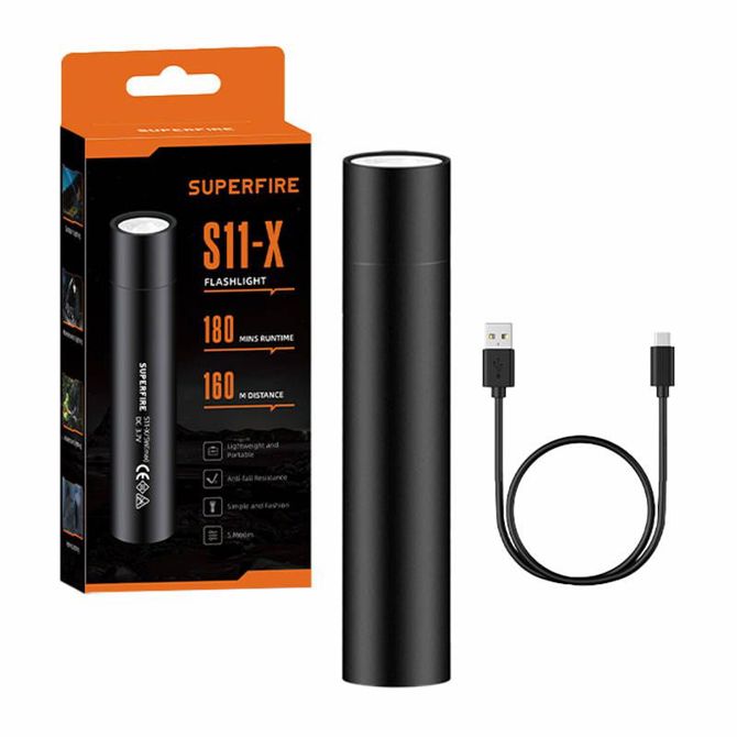 Mini svetilka Supfire S11-X, 700lm, USB