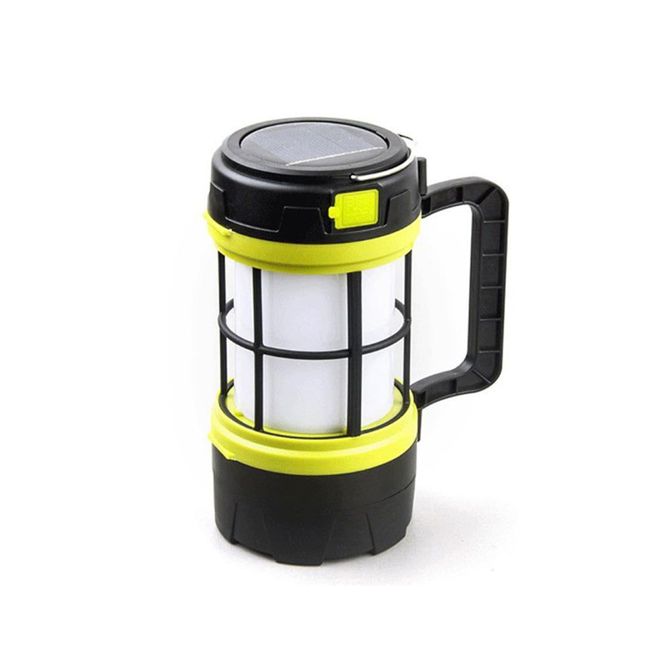 Akumulatorska solarna LED ročna svetilka Verk 3v1 za kampiranje 360 USB Powerbank 6