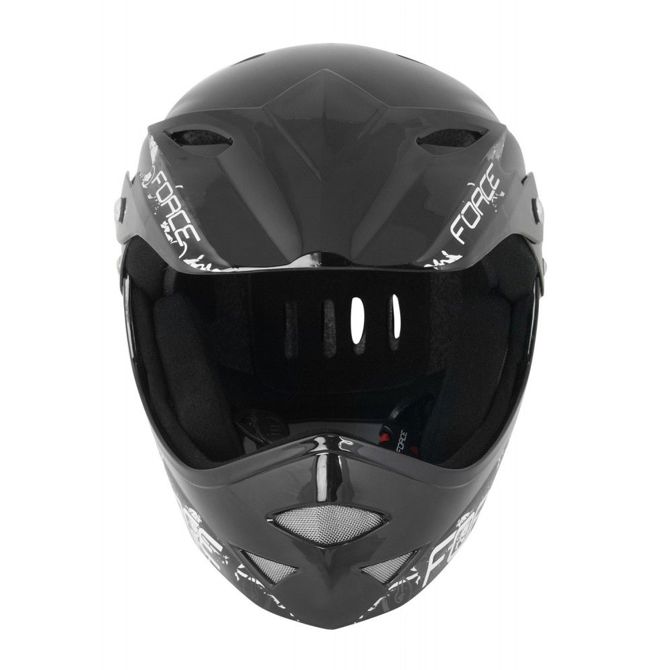 čelada FORCE DOWNHILL junior, glossy črna S - M 2