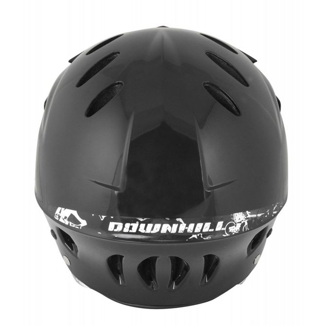 čelada FORCE DOWNHILL junior, glossy črna S - M 3