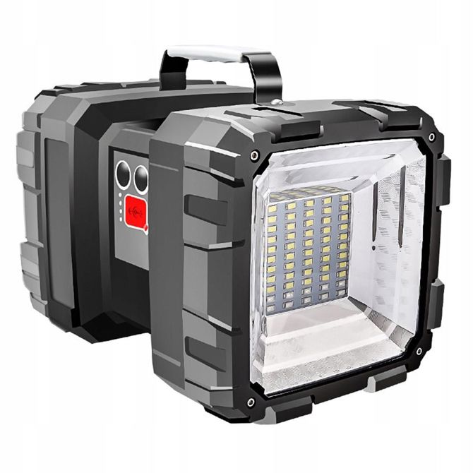 Aku. pravokotna polnilna LED ročna svetilka Dexxer + USB powerbank 10Ah 5