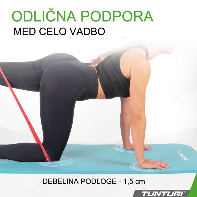 Blazina za fitnes svetlo modra 15 mm 2