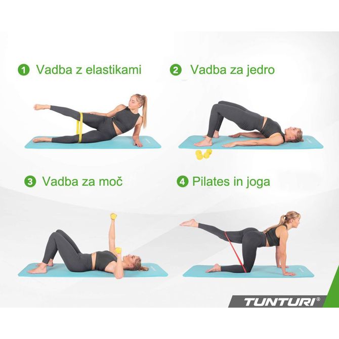 Blazina za fitnes svetlo modra 15 mm 3