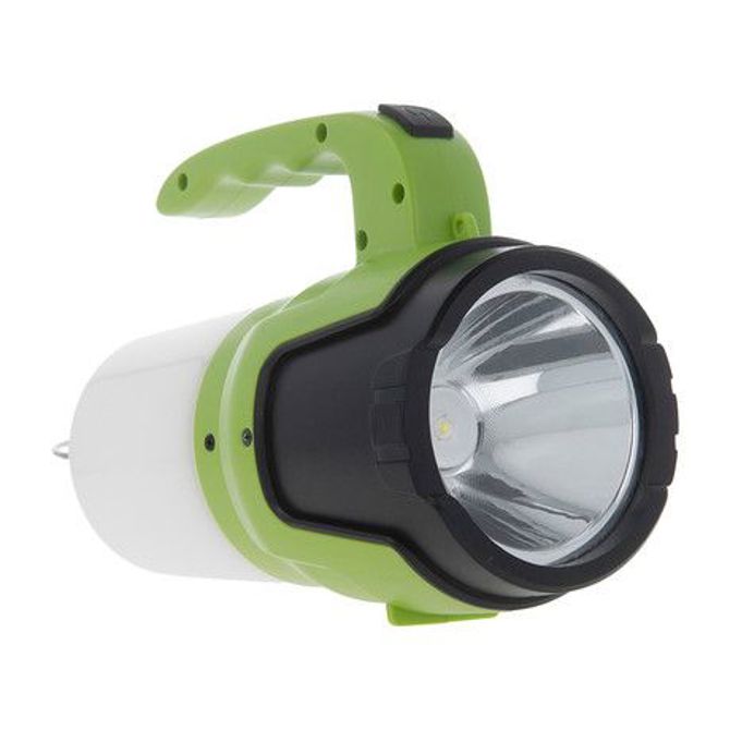 FOREVER CAMPING večfunkcijska ročna LED svetilka, 450 lumnov, 3 načini svetenja, 1200mAh polnilna baterija, IP55 vodoodpornost, microUSB, ročaj, obešalo 2