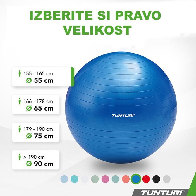 Gimnastična žoga antiburst 55 cm 3