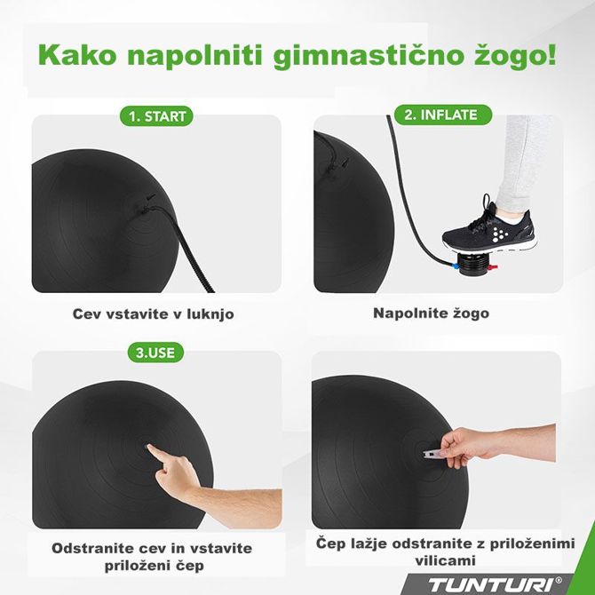 Gimnastična žoga antiburst 65 cm 193148 3