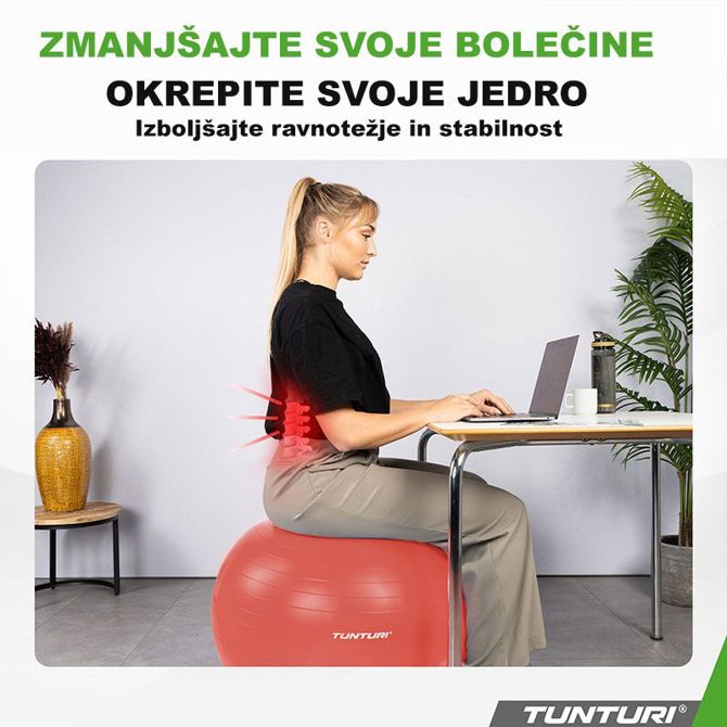 Gimnastična žoga antiburst 75 cm 193290 5