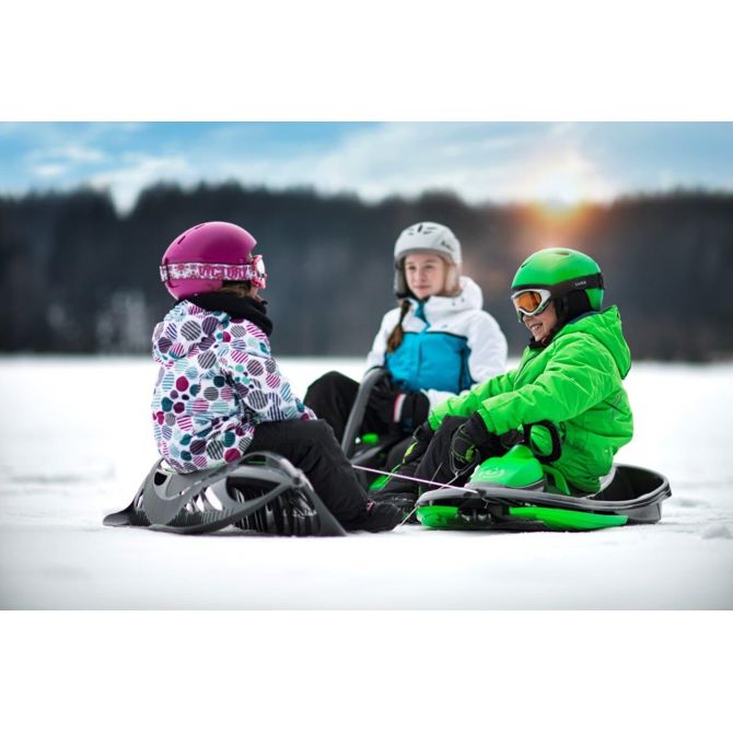 Gizmo Riders dvojni vodljivi bob, do 120kg, naelektreno modra - STRATOS 2